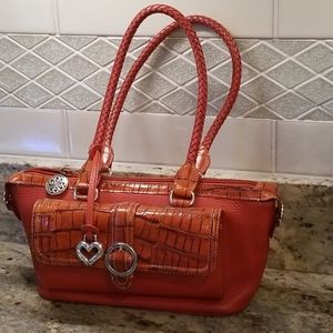 Brighton messenger bag in burnt orange